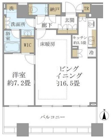 白金ザスカイ 1706 間取り図