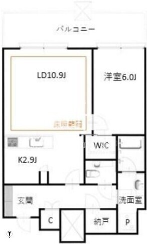 白金ザスカイ 604 間取り図