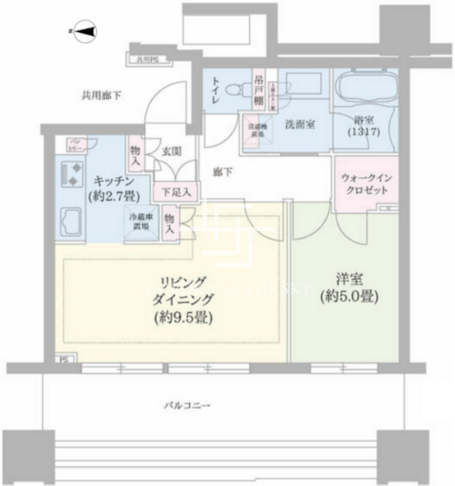 白金ザスカイ 1510 間取り図