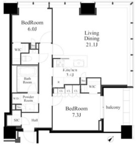 白金ザスカイ 3712 間取り図