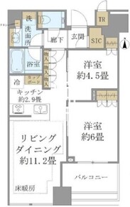 白金ザスカイ 1405 間取り図