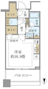 白金ザスカイ 723 間取り図