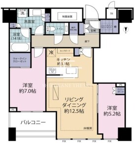 白金ザスカイ 2420 間取り図