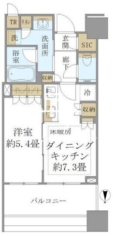 白金ザスカイ 1813 間取り図