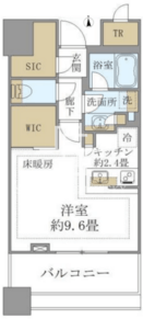 白金ザスカイ 606 間取り図