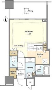 白金ザスカイ 1214 間取り図