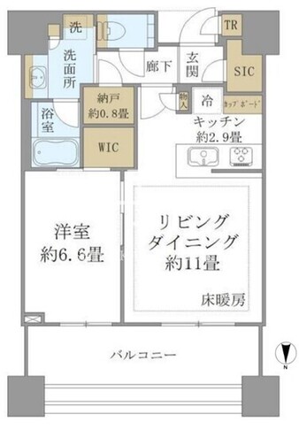 白金ザスカイ 2617 間取り図