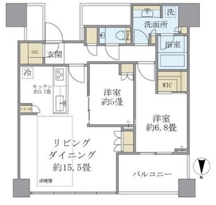 白金ザスカイ 1216 間取り図
