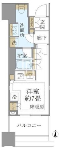 白金ザスカイ 405 間取り図